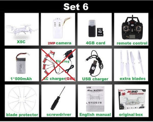 RC Drone 6-Axis Remote Control Helicopter Quadcopter With 2MP HD Camera