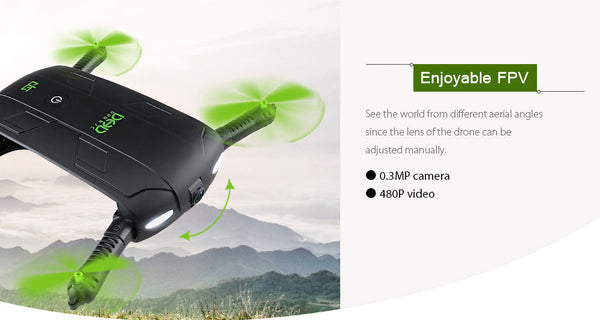Selfie Drone With Wifi FPV HD Camera Foldable Pocket RC Drones