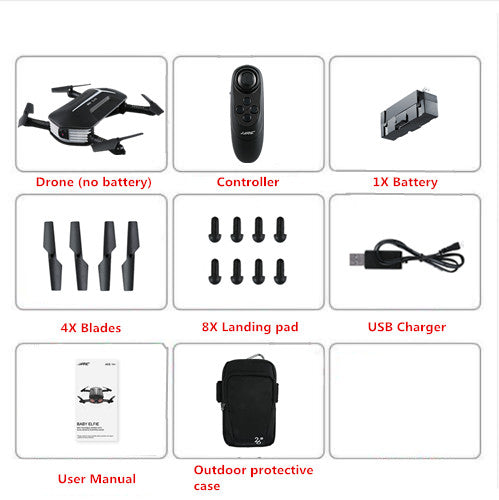 JJRC H37 Mini Drone with Camera Elfie RC Quadcopter Selfie Drone