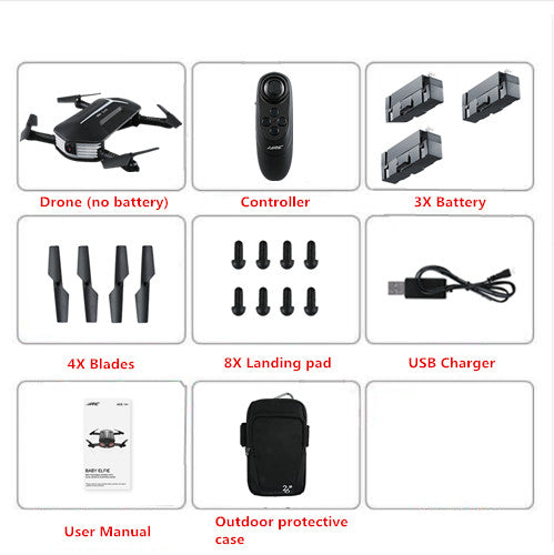 JJRC H37 Mini Drone with Camera Elfie RC Quadcopter Selfie Drone