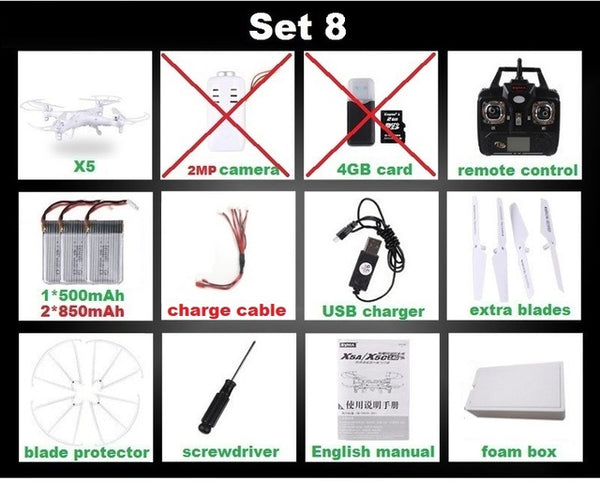 RC Drone 6-Axis Remote Control Helicopter Quadcopter With 2MP HD Camera